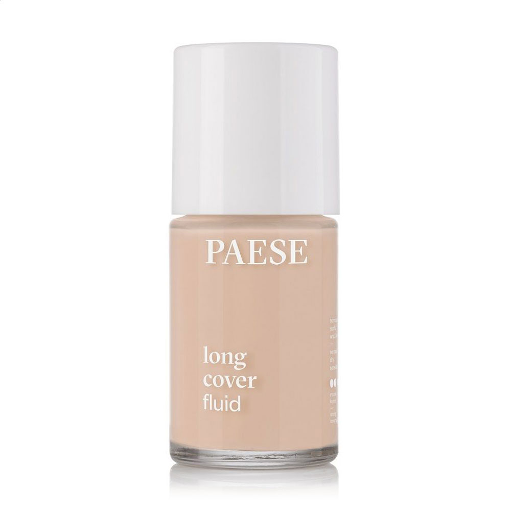 Тональний флюїд для обличчя Paese Long Cover Fluid, 01 Light Beige, 30 мл